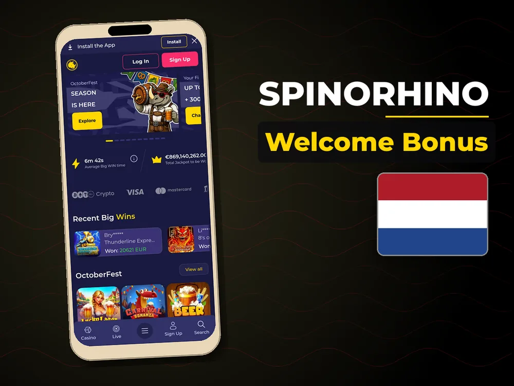 Spinorhino - Welcome Bonus