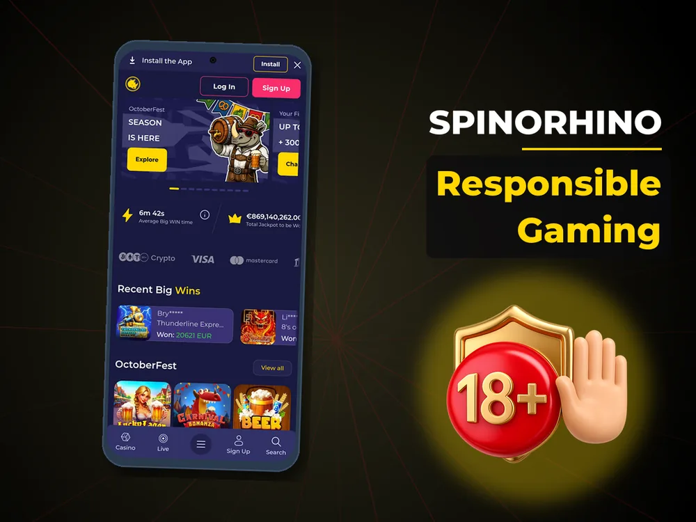 Spinorhino - Responsible Gaming
