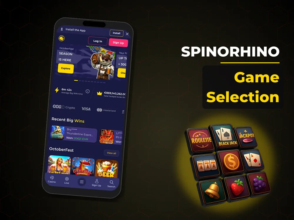 Spinorhino - Game Selection