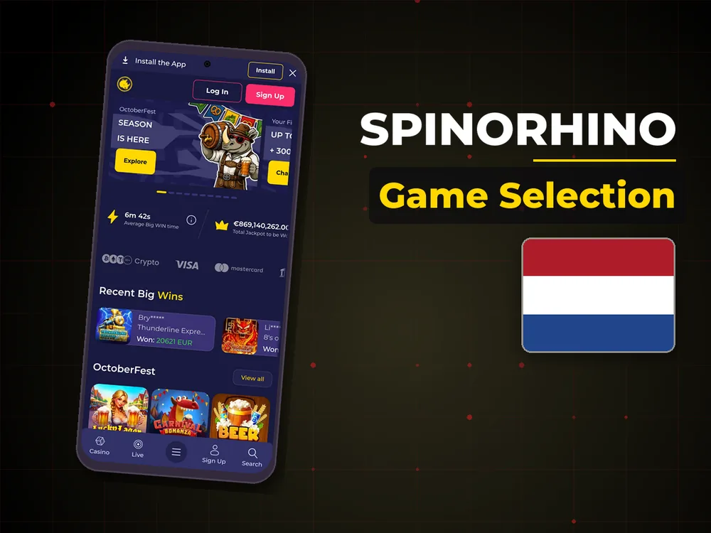 Spinorhino - Game Selection