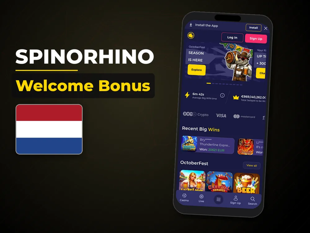 Spinorhino - Welcome Bonus